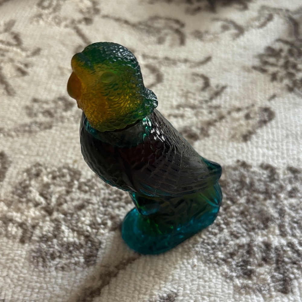 Vintage 1970s Avon Island Parakeet Charisma Cologne Decanter Bottle